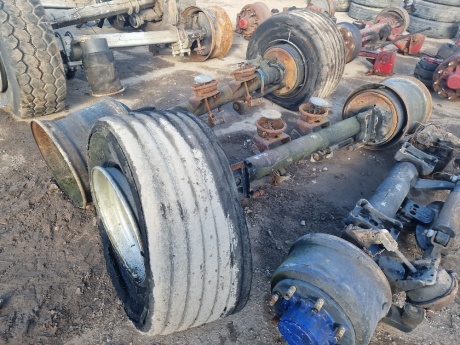 2x SAF Drum Brake Axles
