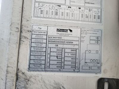 2016 Schmitz Dual Temp Triaxle Fridge Trailer - 7