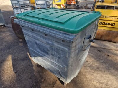 1100 Litre Metal Wheelie Bin