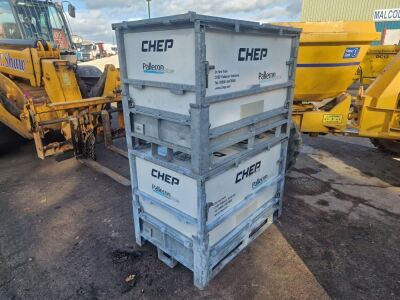 2 x Chep Pallecons, Interlocking. Approx 1200mm x 750mm x 800 High