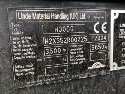 2004 Linde H30DG Forklift - 17