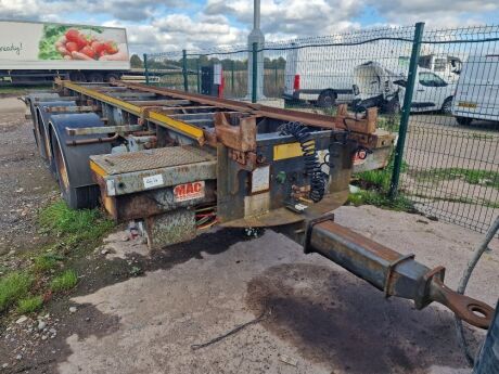 2011 McCauley Triaxle Drawbar Bin Trailer