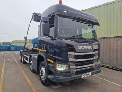 2018 Scania P410 8x4 Hook Loader