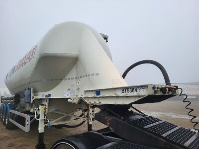 2019 Feldbinder 40m³ Triaxle 2 Pot Powder Tank Trailer