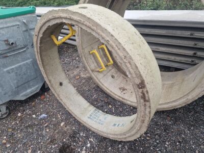 4 x Concrete Ring Approx 1200mm Diameter by 250mm Deep