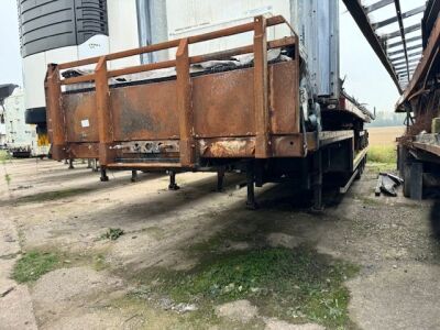 2014 SDC Trailers Tri Axle Step Frame Flat Trailer