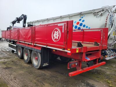 2018 SDC Triaxle Dropside Roller Crane Flat Trailer - 3