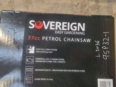 New Sovereign 37cc Petrol Chainsaw  - 2