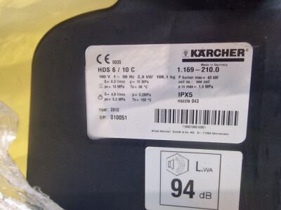 2012 Karcher Professional HDS 6/10 C Hot Sash Disiel Pressure Washer - 4