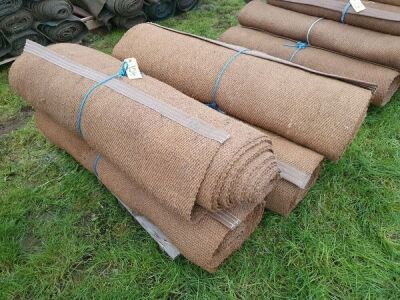 5 x Rolls 4' 6" x 12M Various Length Natural Matting