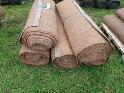 5 x Rolls 4' 6" x 12M Various Length Natural Matting - 2