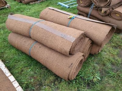 5 x Rolls 4' 6" x 12M Various Length Natural Matting - 4