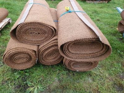 5 x Rolls 4' 6" x 12M Various Length Natural Matting - 5