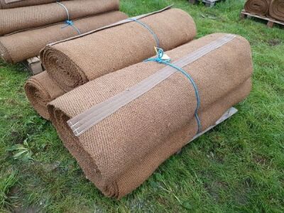 5 x Rolls 4' 6" x 12M Various Length Natural Matting - 6