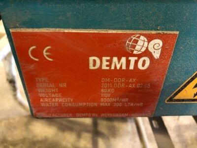 2011 Demto DM-DDR-AX Portable 110V Dust Supression Unit - 6