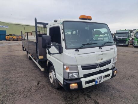 2019 Mitsubishi 7C18 Fuso Canter 4x2 LWB Dropside Flatbed