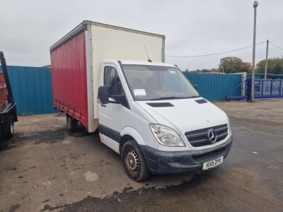 2011 Mercedes 4x2  Sprinter Curtain Side Body Van