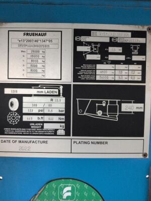 2022 Fruehauf Triaxle Alloy Body Tipping Trailer - 8