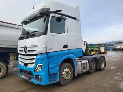 2020 Mercedes Actros Gigaspace 2551 6x2 Midlift Tractor Unit 