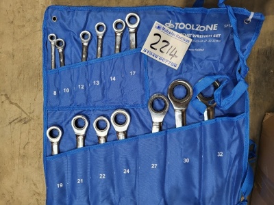 13pc Rachet Spanner Set 8-33mm