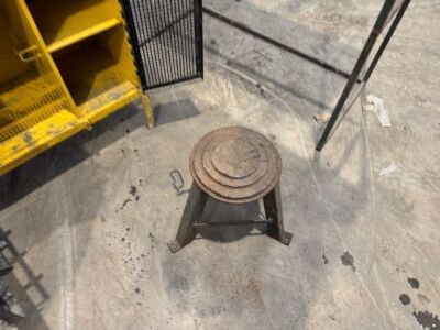 Workstation Cabinet, Metal Stool & Shelf - 5