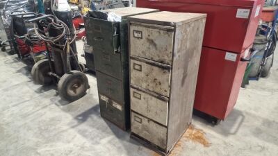 2x 4 Drawer Filing Cabinets - Contents Included