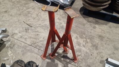 2x  Heavy Duty Fixed Axle Stands