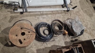 Various Rubber & Plastic Hose + Electric Cable