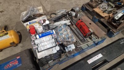 Pallet of Assorted Truck Spares - Including Crate of Grease