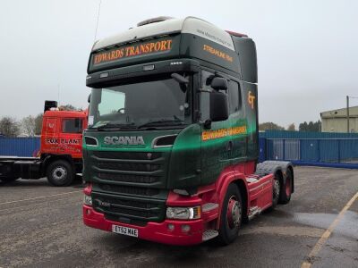 2016 Scania R580 V8 6x2 Midlift Tractor Unit