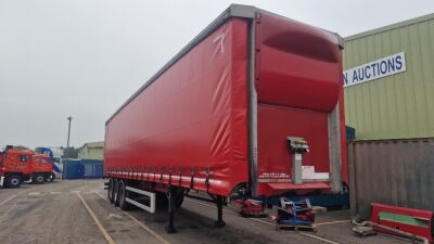 2014 13.7m Pillarless Cartwright Curtainside Trailer  - 3