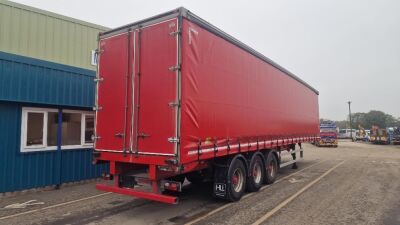 2014 13.7m Pillarless Cartwright Curtainside Trailer  - 4