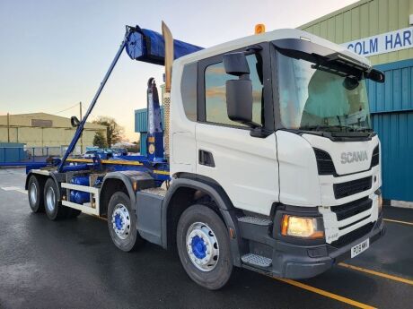 2018 Scania P410 8x4 Hook Loader