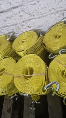 10x Yellow 5ton Straps