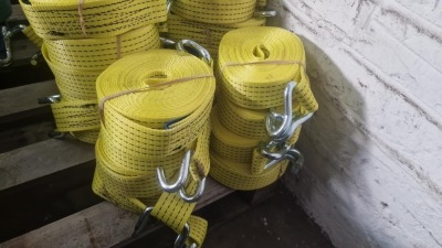 8x Yellow 5ton Straps