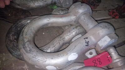 2x 50ton Bow Shackle