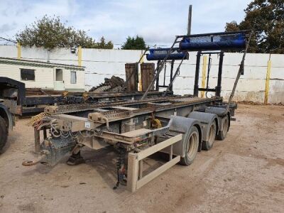 2005 Boughton Triaxle Drawbar Big Hook Bin Trailer