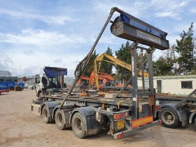 2005 Boughton Triaxle Drawbar Big Hook Bin Trailer - 12