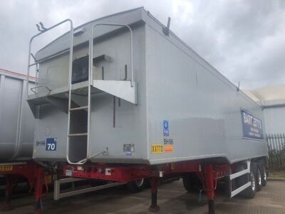 2010 Wilcox 68yd Planksided Alloy Body Tipping Trailer