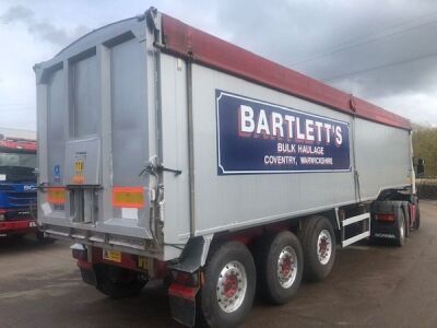 2010 Wilcox 68yd Planksided Alloy Body Tipping Trailer - 5