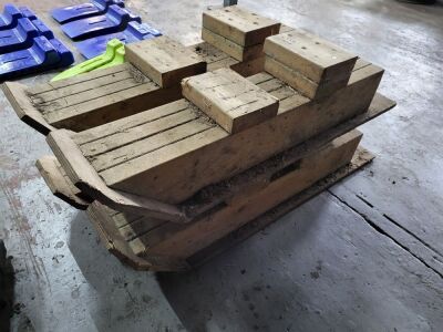 4x Homemade Wooden Skids