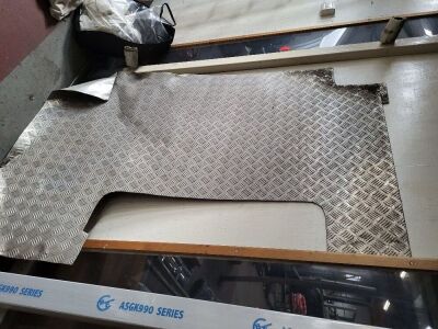 Used Off Cut Sheet Of Galvanised Checked Sheet