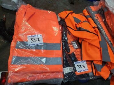 Qty of Hi Vis PPE, Coats, Trousers & Body Warmer