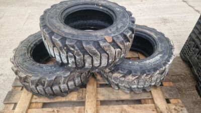 3 x 12x16.5 Tyres to Suit JCB