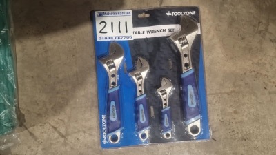 4pc Adjustable Spanner Set