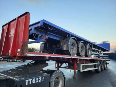 2013 SDC Triaxle PSK Bolster Flat Trailer - 4