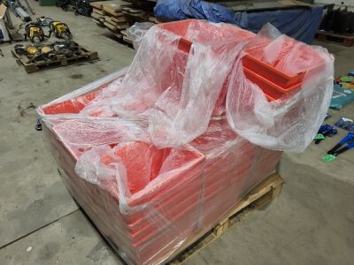 Pallet of Plastic Workshop Boxes