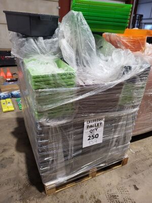 Pallet of Plastic Workshop Boxes