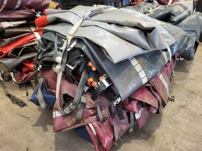 Pallet of Used Curtains To Suit Curtainside Trailer