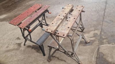 2x Wooden Work Benches - 2